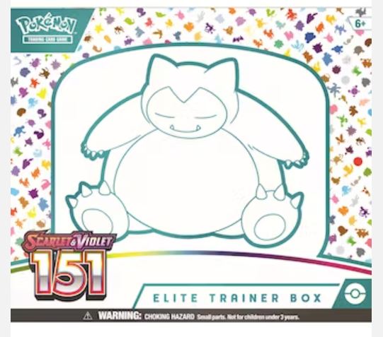Pokemon Scarlet & Violet: 151 Elite Trainer Box (Pre Order Sept 22, 2023 release date)